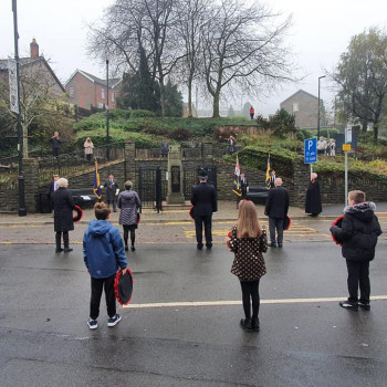 Tonypandy Remembrance Socially Distanced